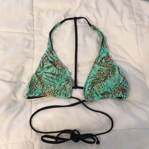 Lspace wrap halter bikini top L